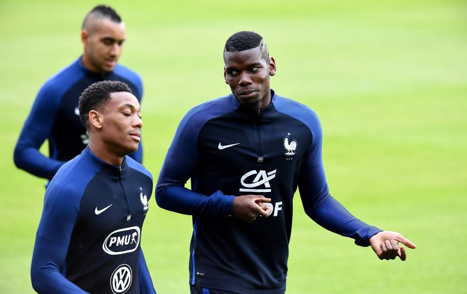  France boss Didier Deschamps should reinstall Paul Pogba and play Manchester United striker Anthony Martial instead of Arsenal hitman Olivier Giroud