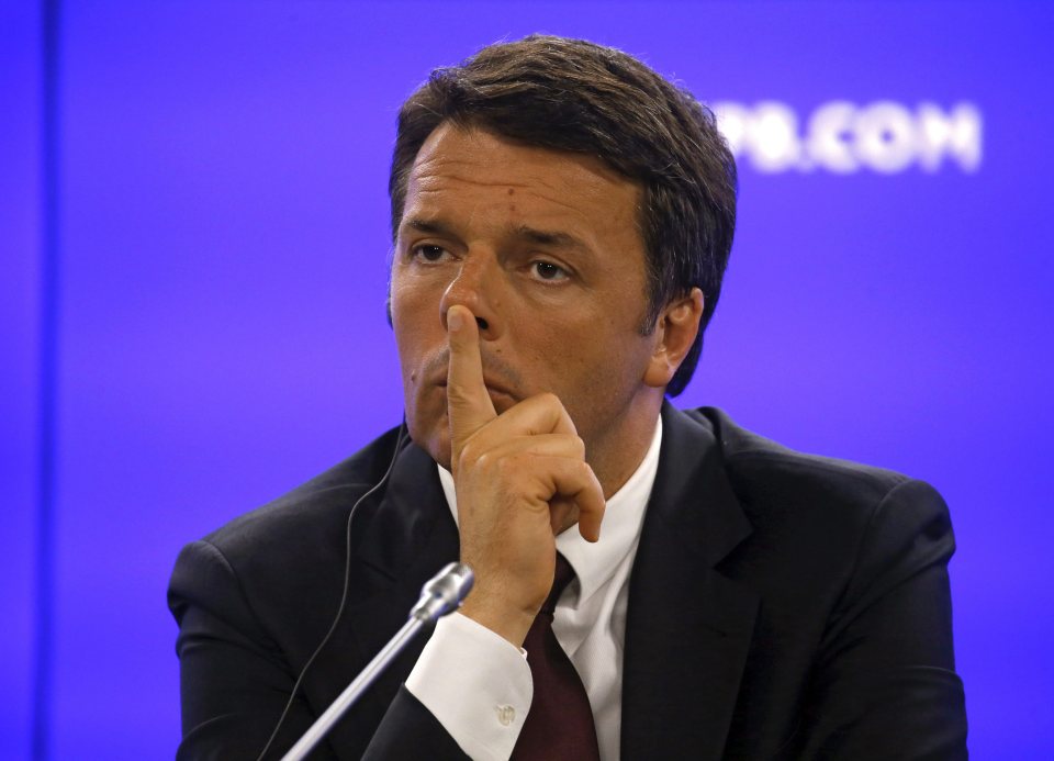  The result is a bloody nose for Italian Prime Minister Matteo Renzi