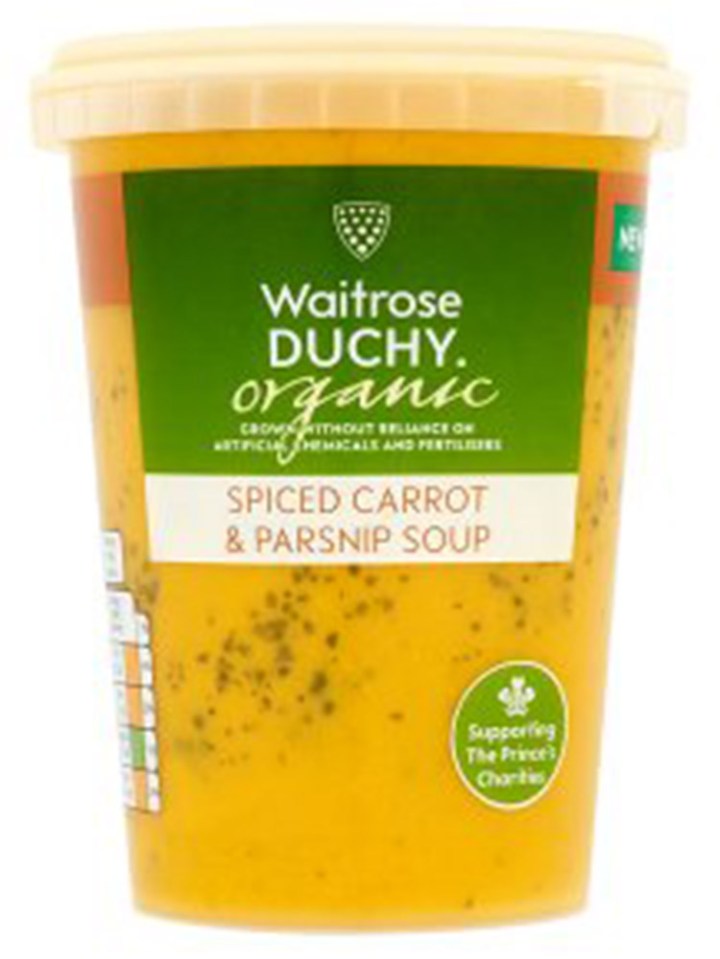 Spiced Carrot soup waitrose