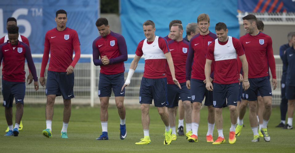 England Training in Chantilly Match day -1