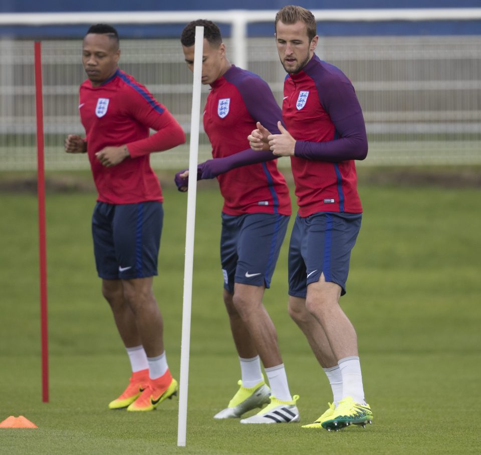 England Training in Chantilly Match day -1