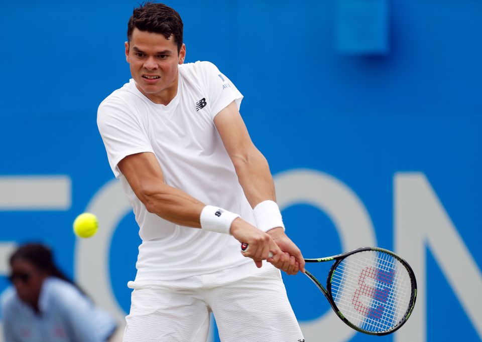  Canadian star Raonic was in inspired form through the first set and a half, but was blown away by an imperious Murray in the end at Queen's Club