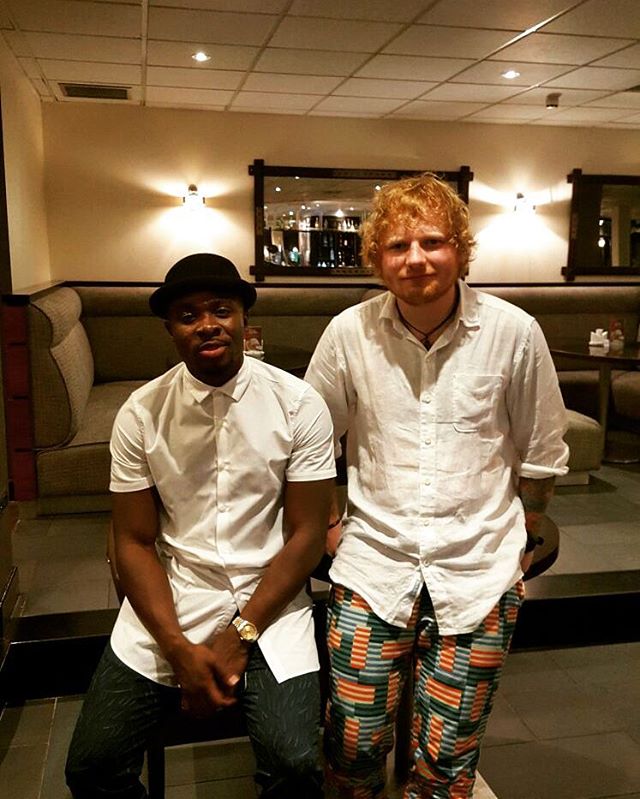  That's a rap ... Ed with rapper Fuse ODG in Ghana