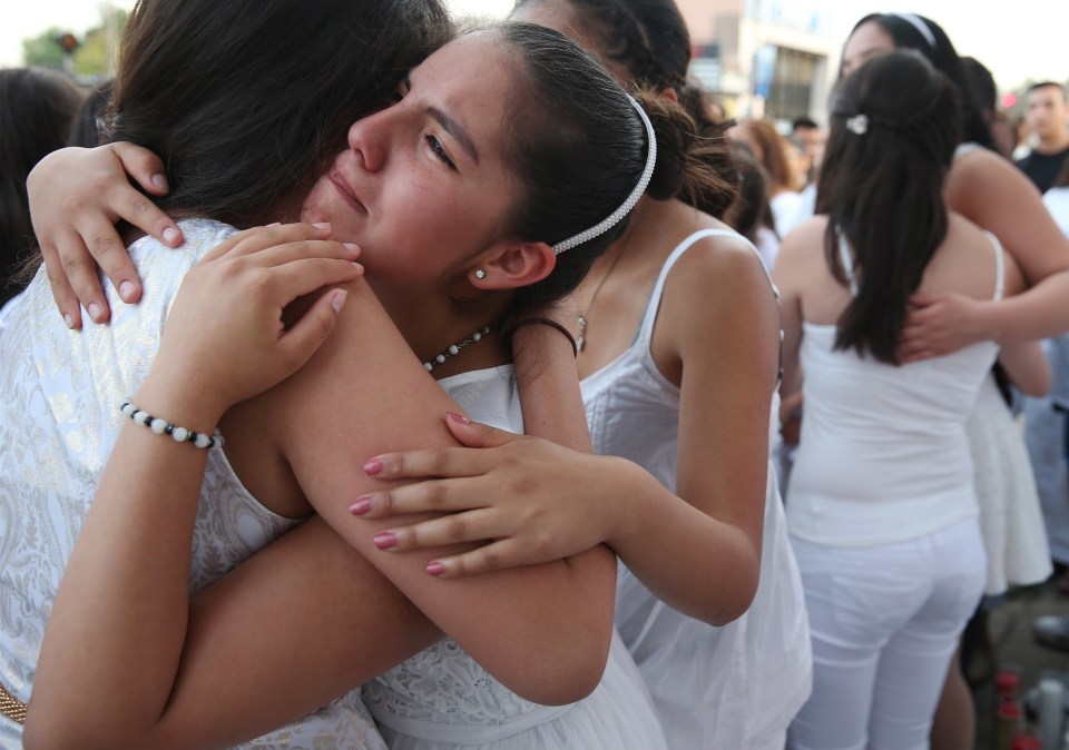  Distraught ... fans in tears following the tragic news