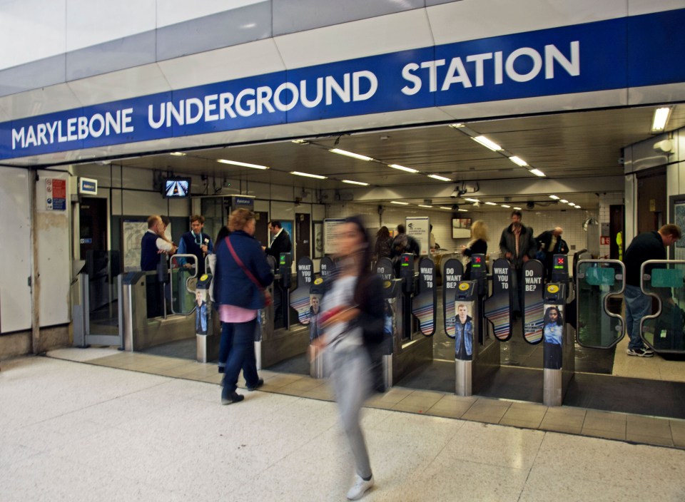 The lyric, displayed at Marylebone tube station at the entrance to the Metropolitan line last night, has sparked outrage online