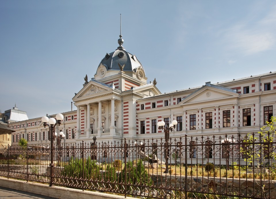  Eastern promise ... the NHS has half the number of hospital beds than impoverished Romania, such as the Coltea hospital in Bucharest