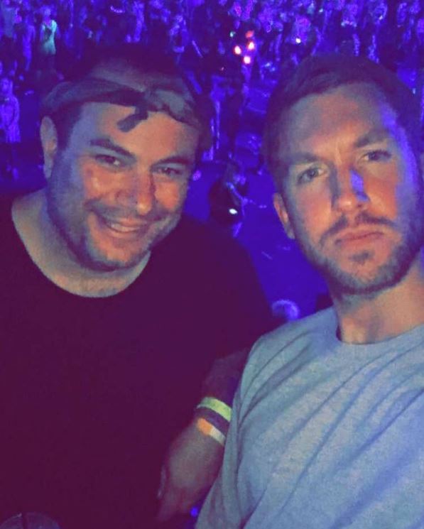 Calvin also shared a snap with his friend while partying in Las Vegas 