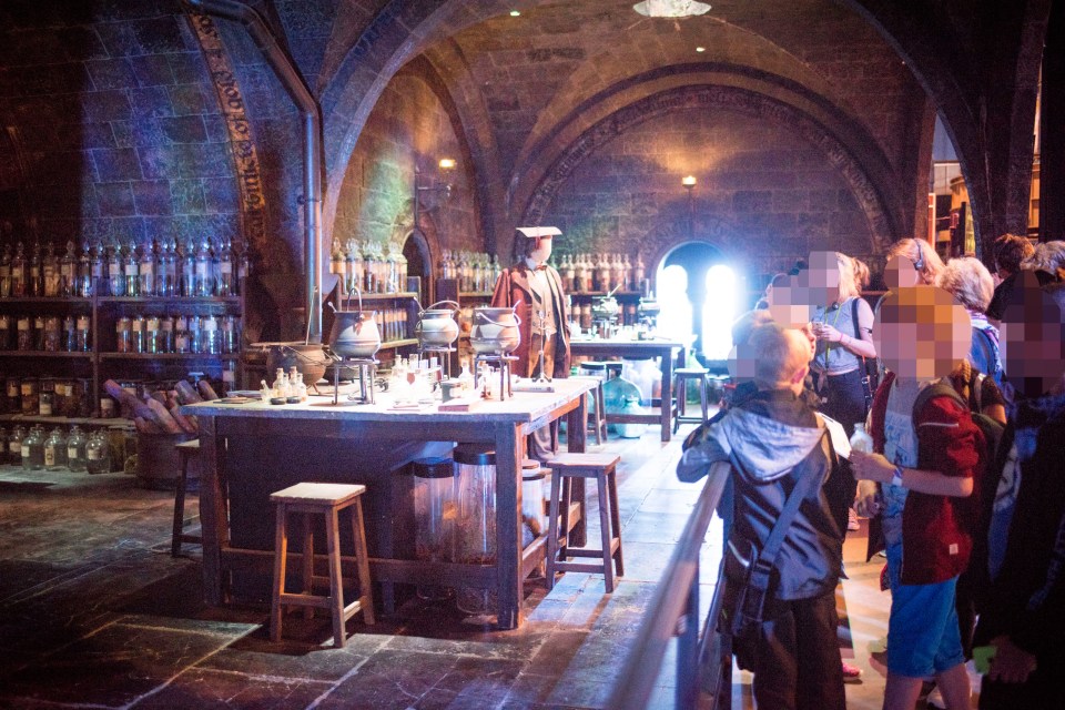  Inside professor Severus Snape's potion making class