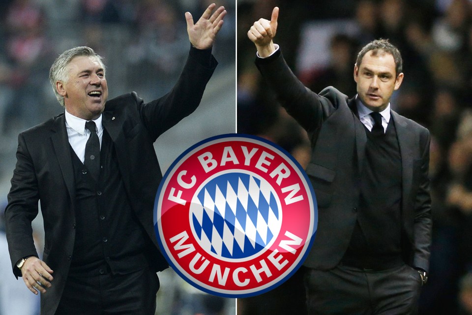  Carlo Ancelotti (left) and his former Chelsea assistant Paul Clement are in charge at Bayern