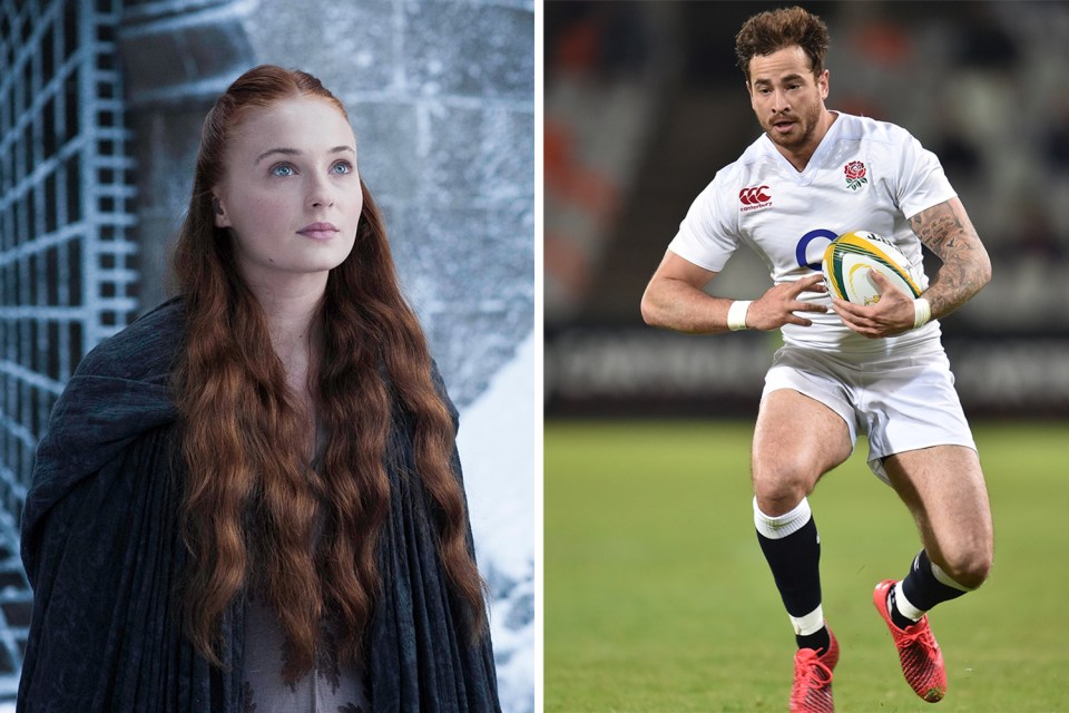  New hunk? ... Sansa, played by Sophie Turner, was spotted with Danny Cipriani