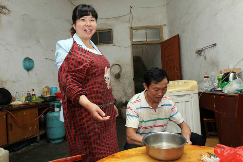  Xie divorced her paralysed husband Xu and took up with his best friend Liu, pictured