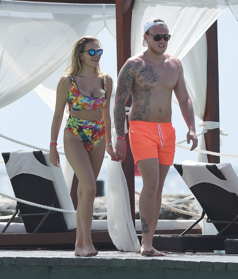  The stunning reality star was enjoying a break for her boyfriend Tommy's birthday