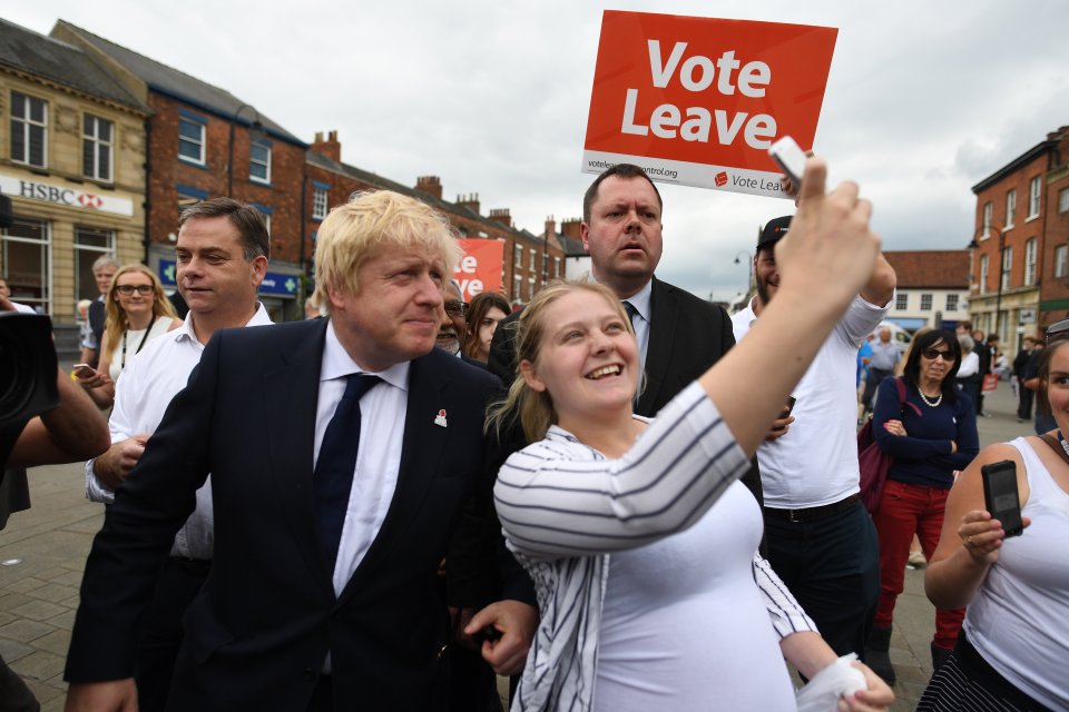  Say Cheese: Boris Johnson posed for selfies around the country as he spread the Vote Leave message