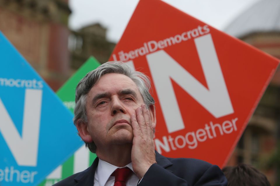  Gordon Brown told voters, we will be 'no less British' if we remain in the EU