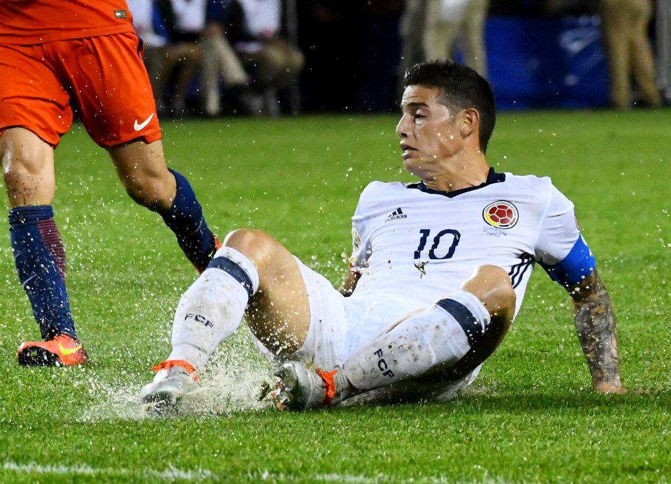  James Rodriguez's Colombia were knocked out of the Copa America this week