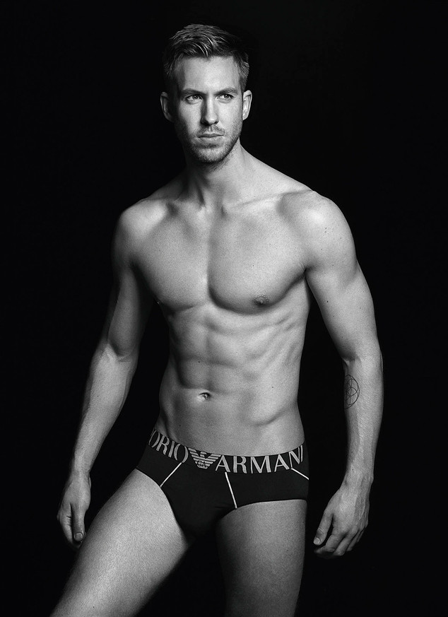  Calvin Harris sent hearts racing when he stripped off for Armani last year