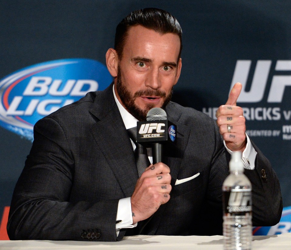  Thumbs-up for his debut: CM Punk will compete in the UFC on September 10