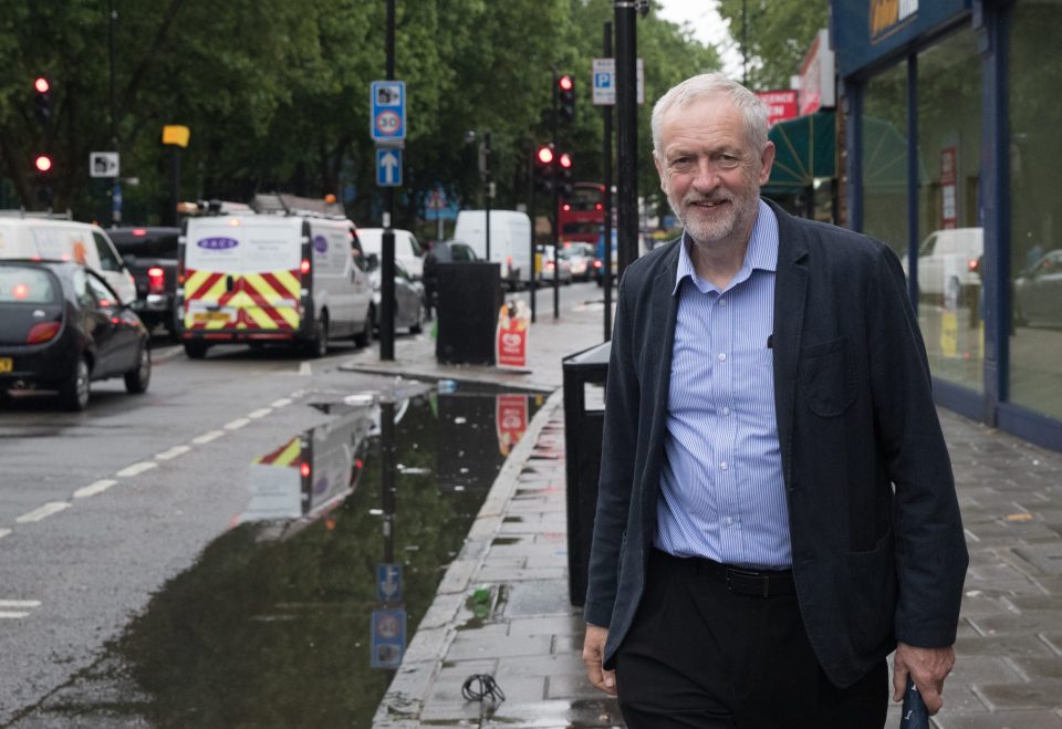  Pictured earlier today Jeremy Corbyn doesnt look like he's aware of any of his MPs' criticisms about the way he ran his campaign