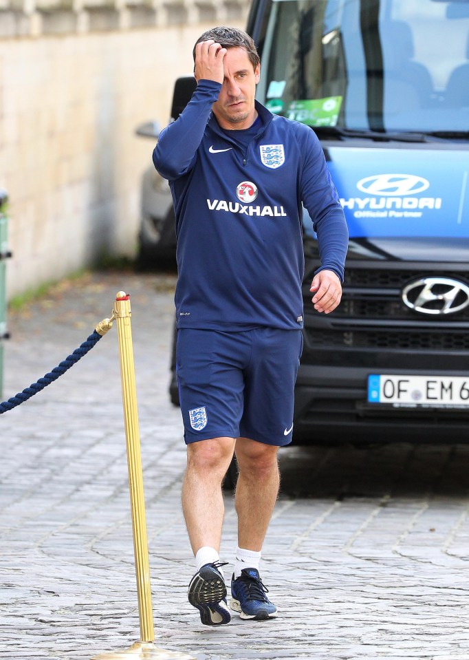 Gary Neville looked like he had just seen a ghost – he probably had