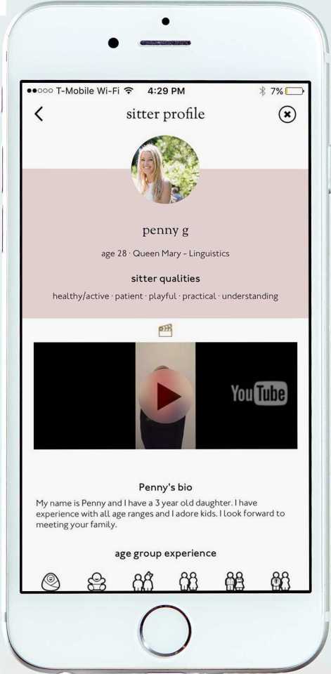 The new app will allow parents to find a sitter at a moment's notice