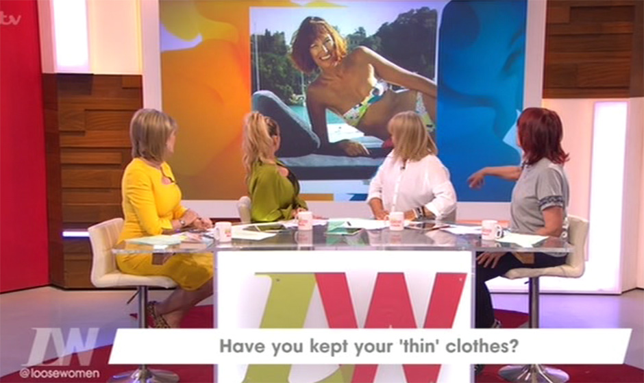  The Loose Women were talking about women keeping their thin clothes