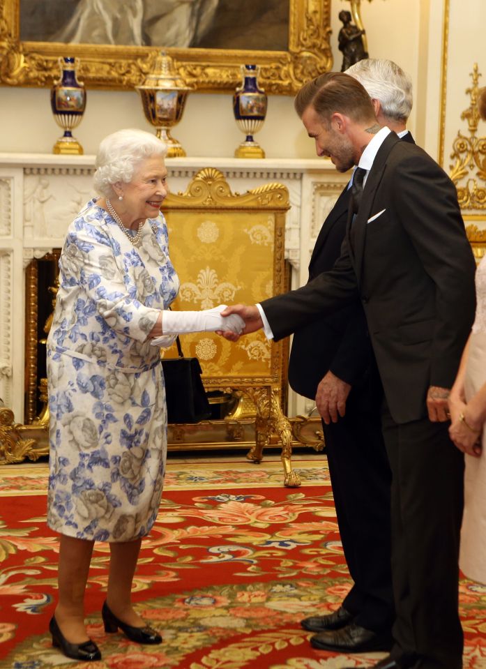 David was a guest at Buckingham Palace on Thursday evening