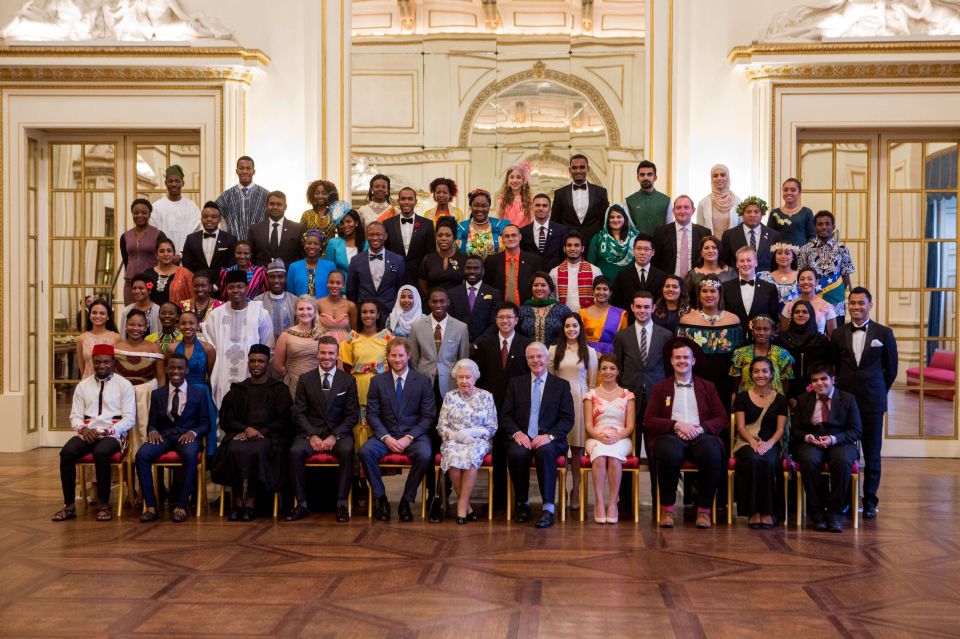 He was a special guest honouring 60 winners of The Queen's Young Leaders Awards