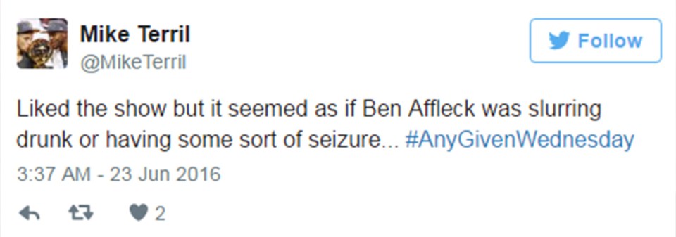 Ben Affleck Tweet