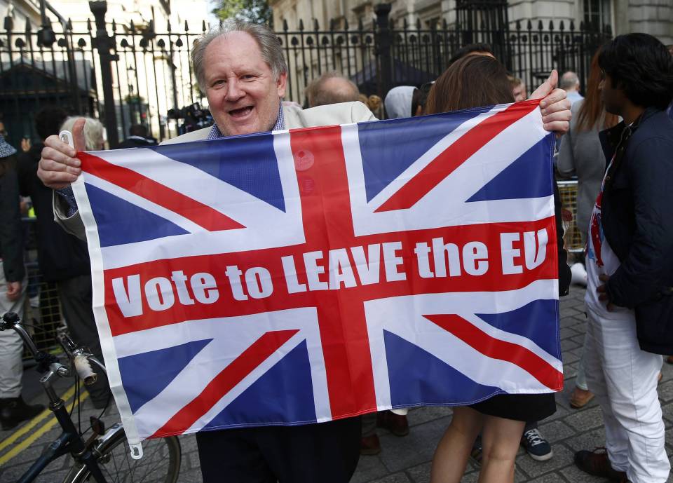  Britain today voted to leave the EU in the highest turnout in a nationwide vote in 24 years