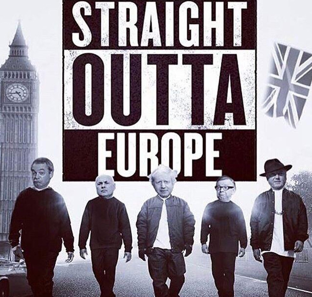  Some of those who had backed Leave were made the stars of 'Straight Outta Europe’