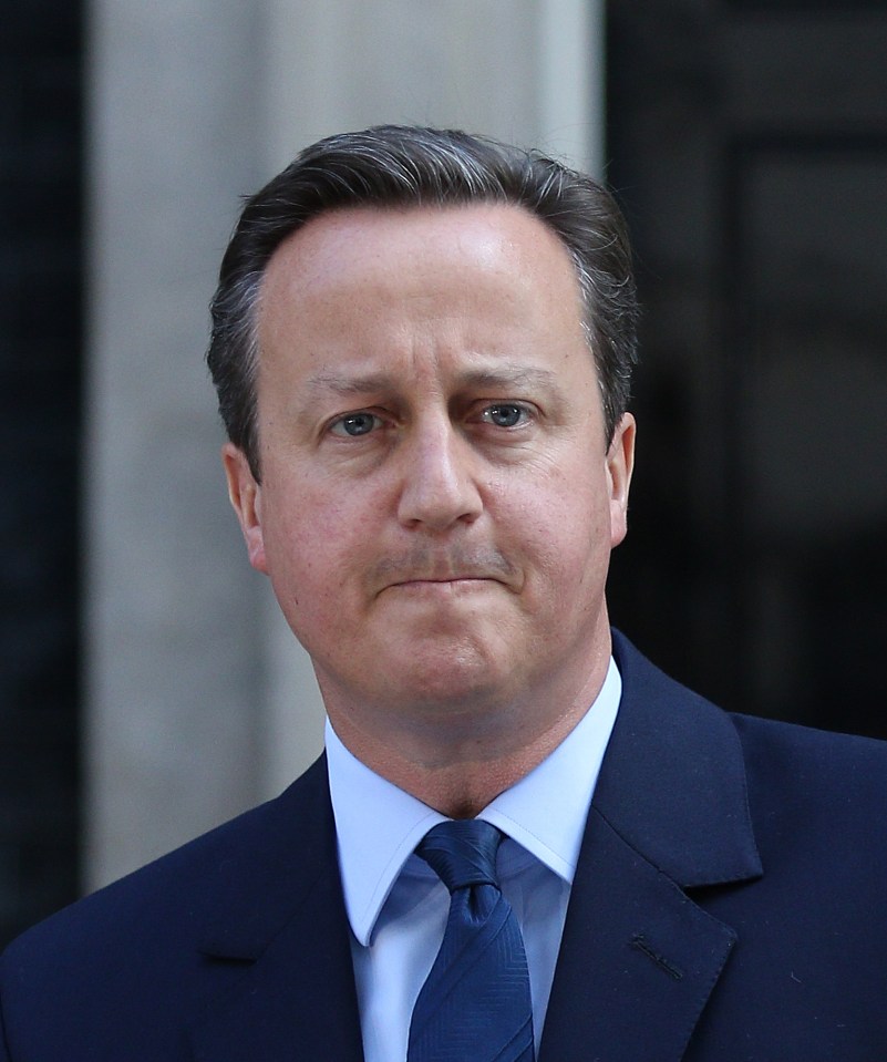  Cameron appeared on the verge of tears when announcing his resignation on television