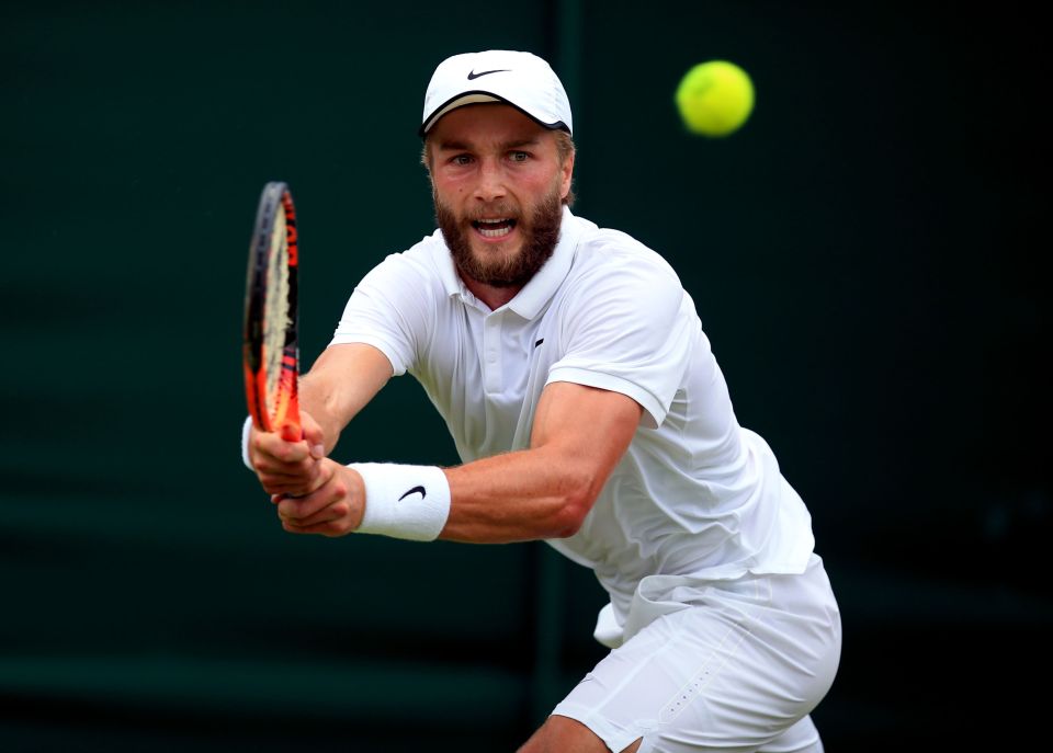  Liam Broady is looking to take the game to Andy Murray when they meet at Wimbledon