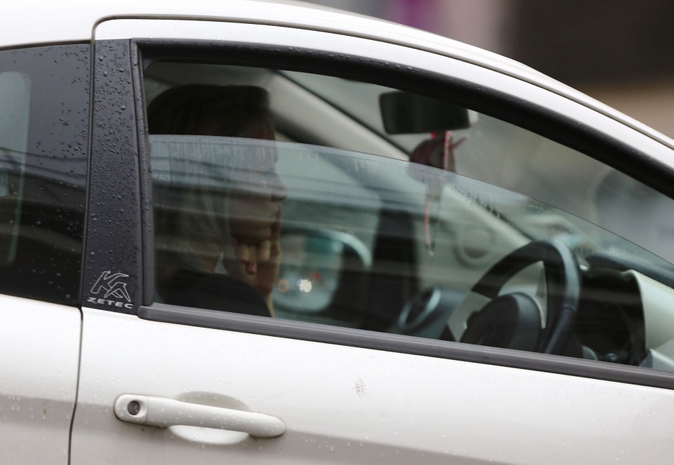  Chloe sat in her car after find the parking fine