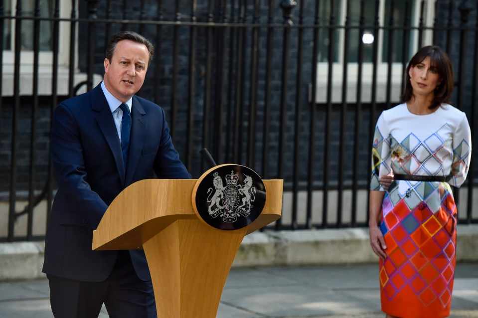  Prime Minister announces his resignation as his wife Samantha looks on - just days after pair took out a new mortgage on their £3.5million London townhouse