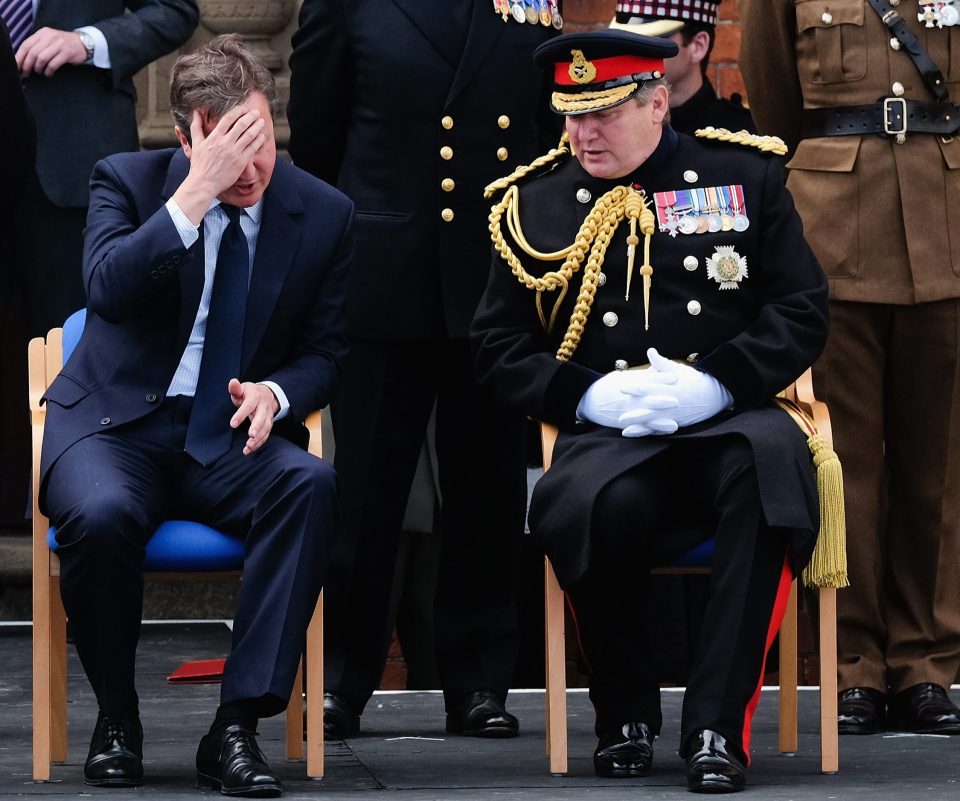  The top Tory made an emotional statement on the steps of Downing Street after the UK backed Brexit