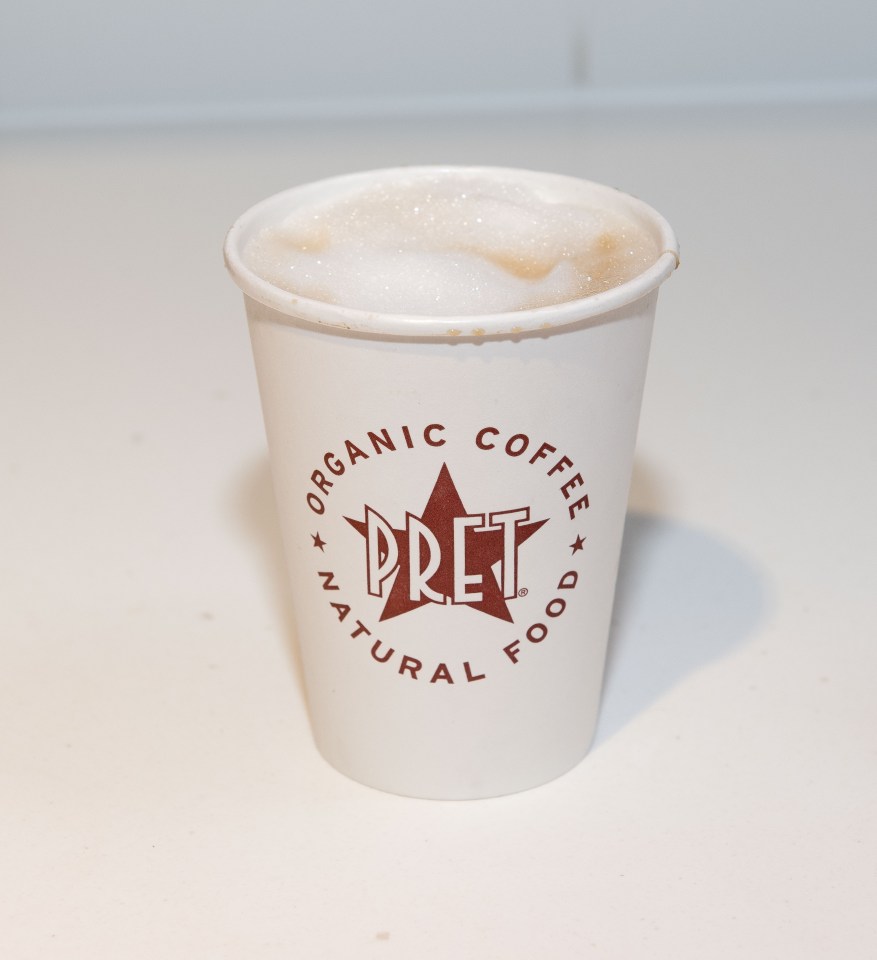 Pret a Manger latte test was disappointing 