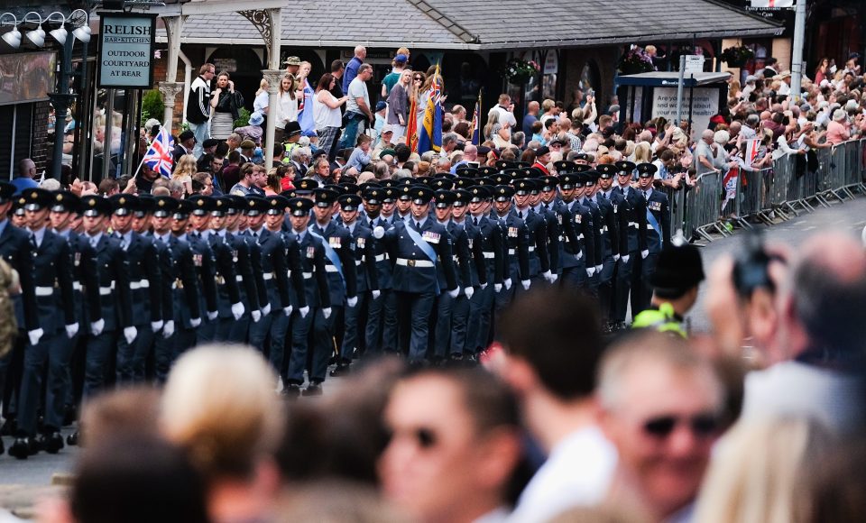  Emotional day ... Cam made his first appearance at Armed Forces Day