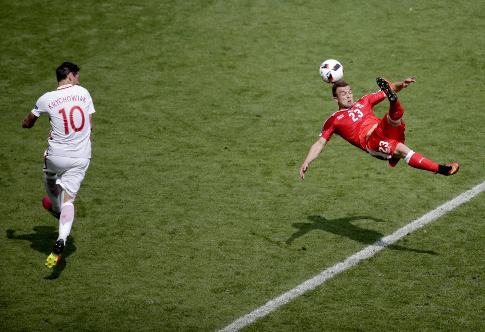  The Stoke winger scored a bicycle kick from outside the box