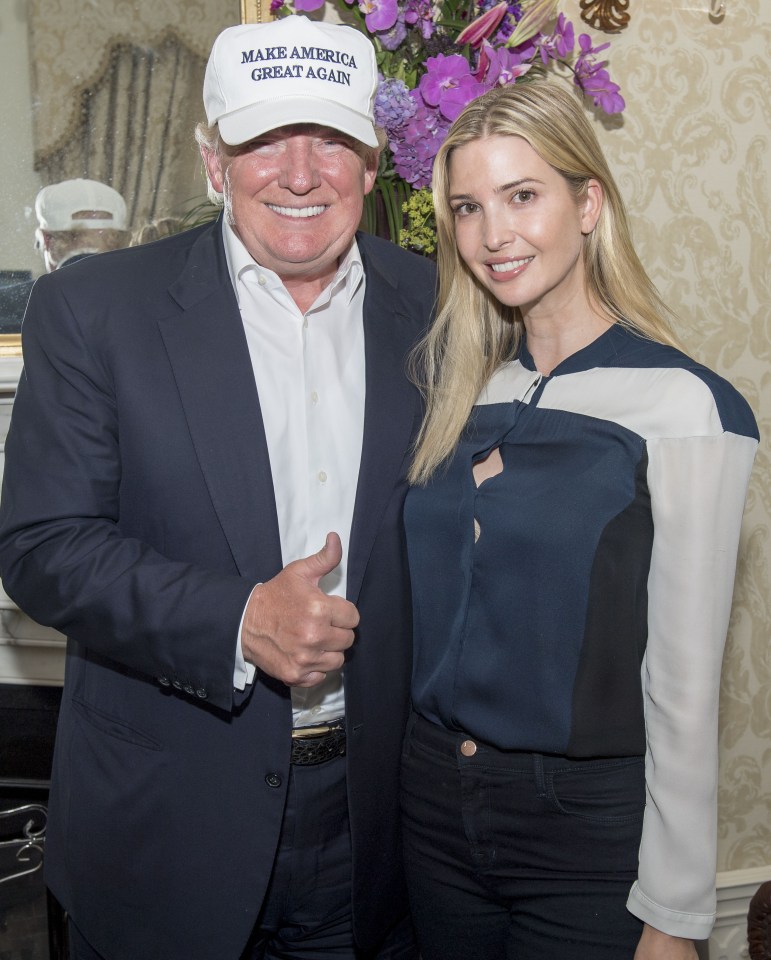  Family affair ... Donald with daughter Ivanka