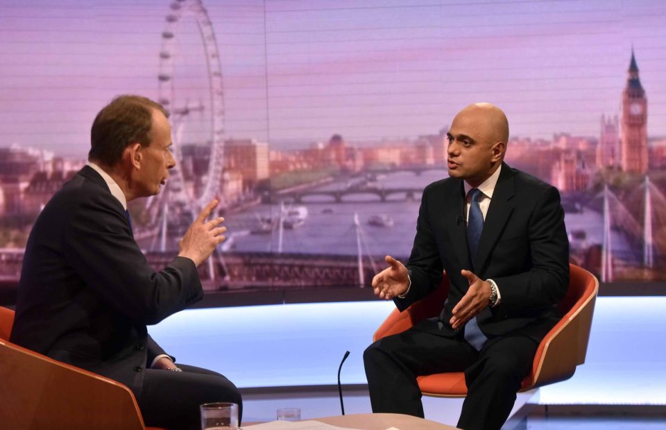  In the running ... Sajid Javid has expressed intrest in standing for Tory leader once David Cameron has left his post