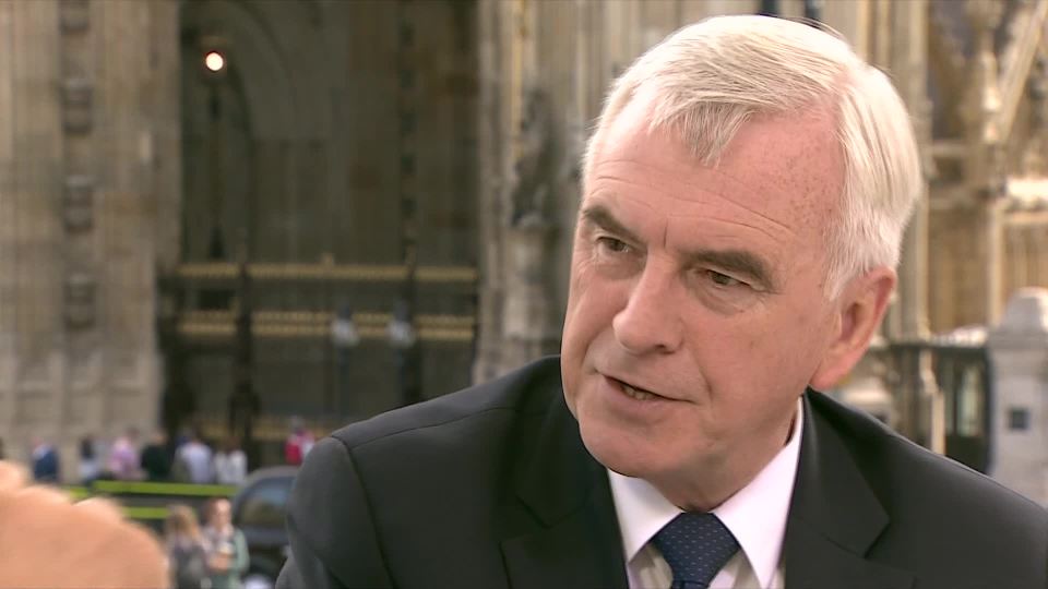  John McDonnell insisted Corbyn would be staying in charge of the party