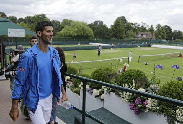 Novak Djokovic will be first up on Centre Court against James Ward