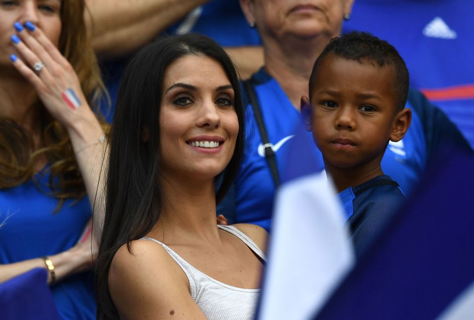  Bacary Sagna's wife Lu was spotted as France knocked Ireland out of the tournament today