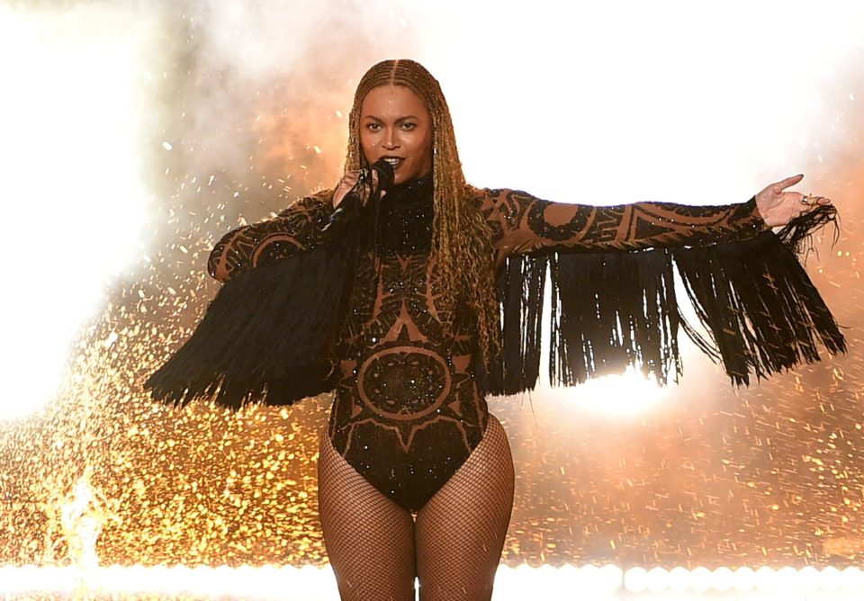  The singer turned heads in her sequined bodysuit