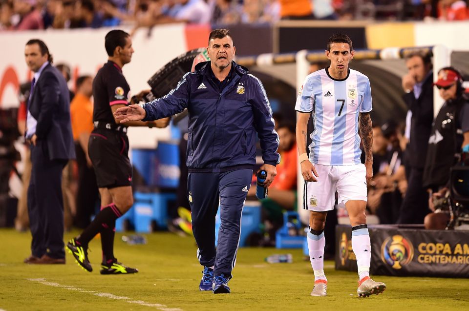  Angel Di Maria leaves the pitch after heartache