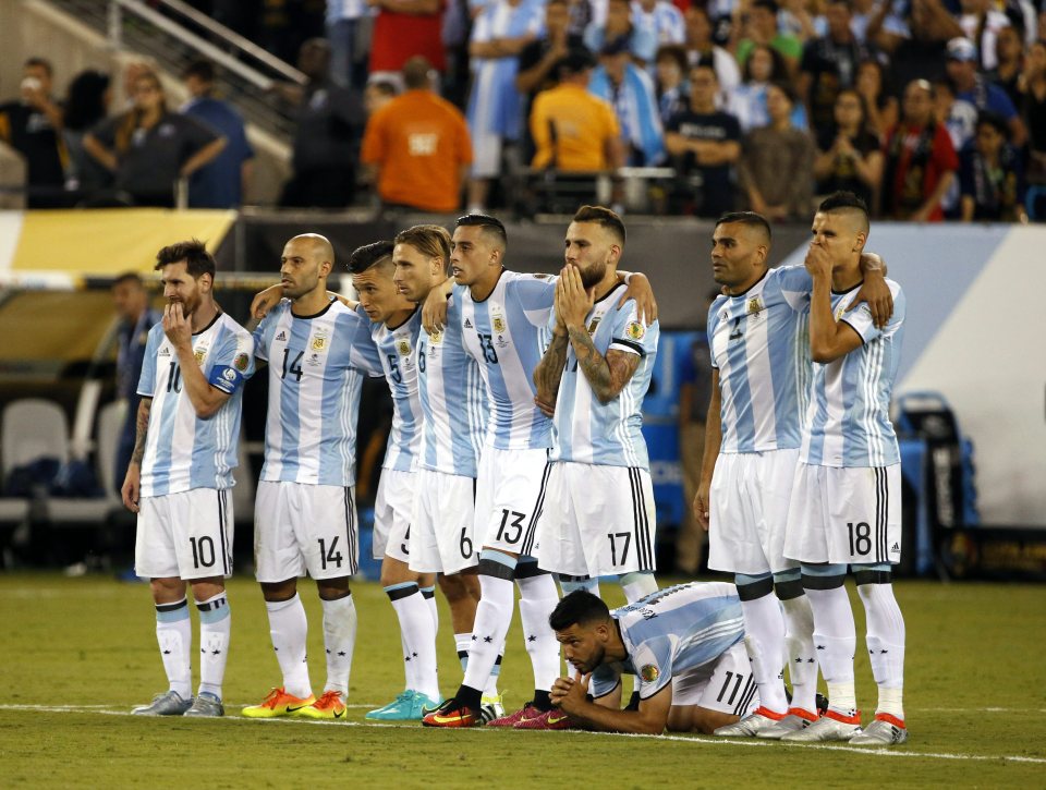  Argentina's stars can barely watch as it's penalty heartbreak again