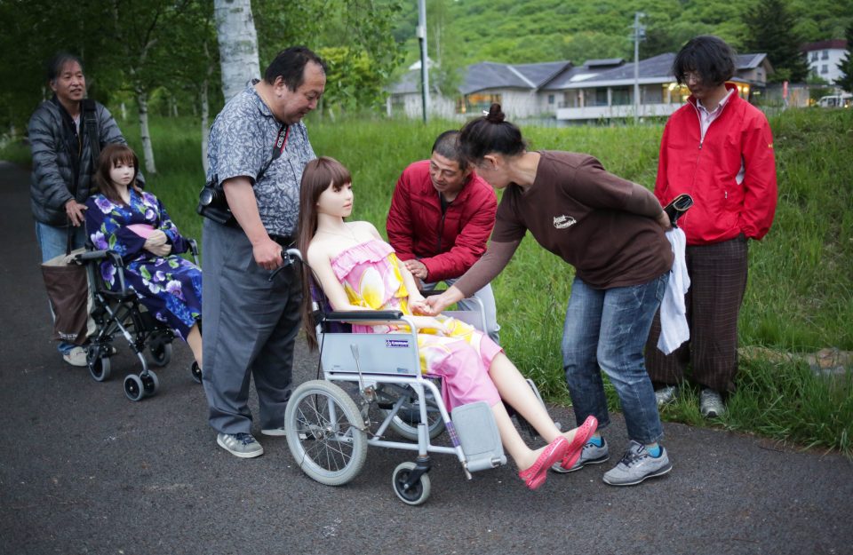  He started his life with the doll six years ago and gets a lot of attention from people when he takes her out