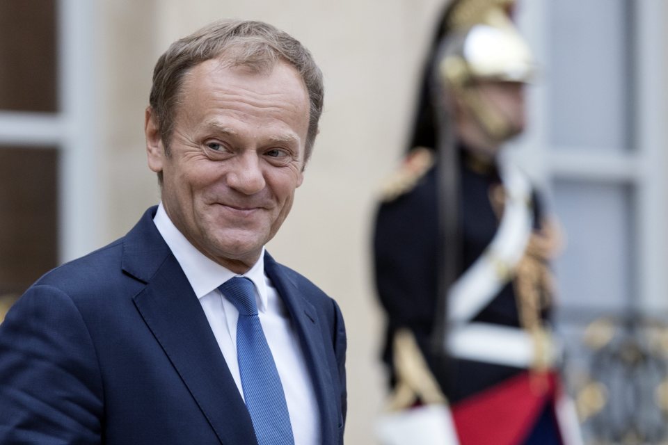  Smug: EU chief Donald Tusk mocked England's humiliating defeat to Iceland just minutes after the final whistle