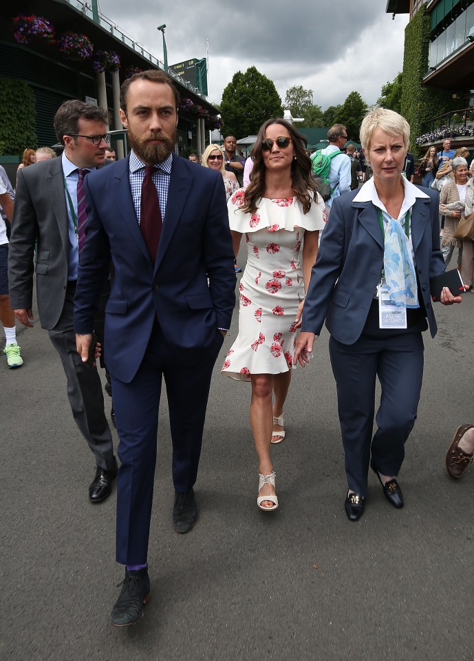  James Middleton is also in south-west London for the opening day of the tennis