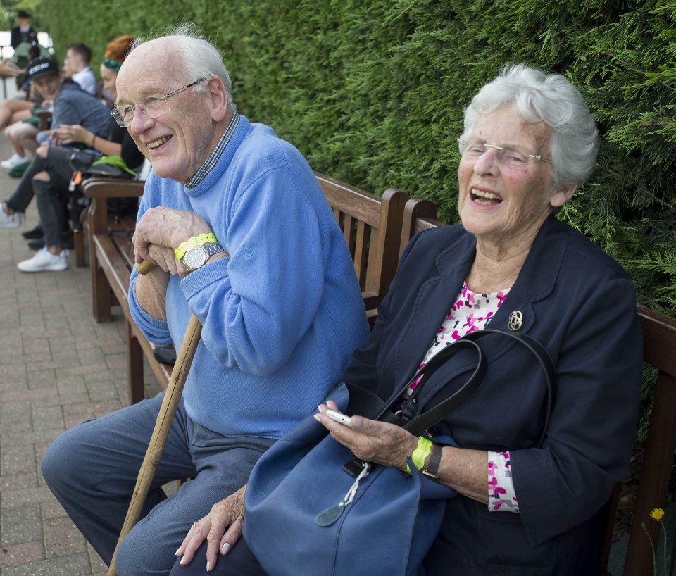  The World Number 2's grandparents were also there hoping Andy will cruise through to the second round